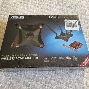 ASUS PCE-AC88 Dual-Band AC3100 Wireless PCI-E Adapter - New In Box ! Sealed !